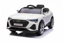 Auto na akumulator Audi E-Tron Sportback Biały 4x4 12V 7Ah - POWIĘKSZONY AKUMULATOR