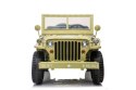 Pojazd Retro Wojskowy 4x4 Piaskowy 12V JH-101 WILLYS