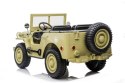 Pojazd Retro Wojskowy 4x4 Piaskowy 12V JH-101 WILLYS