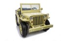 Pojazd Retro Wojskowy 4x4 Piaskowy 12V JH-101 WILLYS