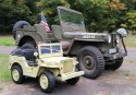 Pojazd Retro Wojskowy 4x4 Piaskowy 12V JH-101 WILLYS