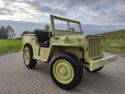 Pojazd Retro Wojskowy 4x4 Piaskowy 12V JH-101 WILLYS