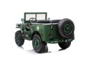 Pojazd Retro Wojskowy JEEP WILLYS 4x4 Zielony 24V SUPER POWER + POWIĘKSZONY AKUMULATOR