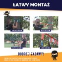 PRZENOŚNY PARK LINOWY KIDWEE - MEGA ZESTAW!