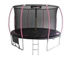 Trampolina LEAN Sport Max 14ft Czarno-Różowa