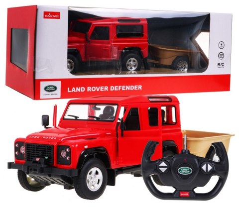 Autko R/C Land Rover Defender Czerwony 1:14 RASTAR