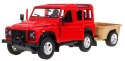 Autko R/C Land Rover Defender Czerwony 1:14 RASTAR