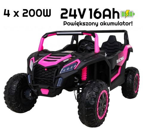 Pojazd Buggy ATV Racing 4x4 Różowy 24V 16Ah