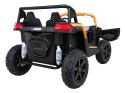 Buggy ATV Strong Racing dla 2 dzieci Biały + Silnik bezszczotkowy + Pompowane koła + Audio LED