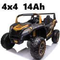 Auto na akumulator MEGA Buggy ATV Racing 4x4 ZLOTY 24V 14Ah 4x200W