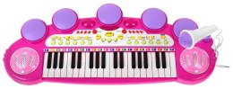 Keyboard Werble MP3 USB 3 Oktawy Różowy