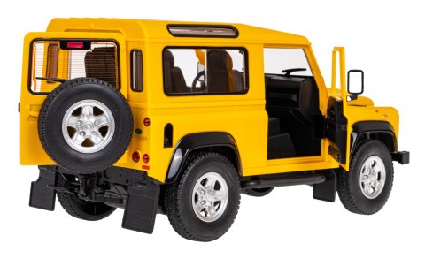 Autko R/C Land Rover Defender 1:14 RASTAR Żółty