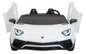 Auto na akumulator XXL Lamborghini Aventador SV STRONG 200W bezszczotkowy silnik 24V Biały