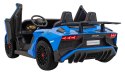 Auto na akumulator XXL Lamborghini Aventador SV STRONG 200W bezszczotkowy silnik 24V Niebieski