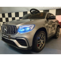 Auto na akumulator Mercedes GLC 4x4 Lakierowany srebrny + POWIĘKSZONY AKUMULATOR 12V9Ah