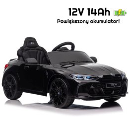 Auto Na Akumulator Bmw M4 Czarne 2x45W + 12V 14Ah POWIĘKSZONY AKUMULATOR