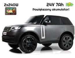 Auto Na Akumulator Range Rover DK-RR998 24V Szare/srebrne Lakierowane + panel MP4