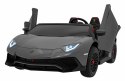 Auto na akumulator XXL Lamborghini Aventador SV STRONG 200W bezszczotkowy silnik 24V Szary / Srebrny