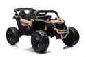 Auto na akumulator ATV CAN-AM Maverick Czarny 2x200W + Panel MP4