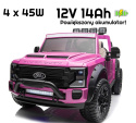 Pojazd Ford Ranger F450 Super Duty Różowy + NAWIEW + NEONY