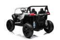 Buggy ATV Strong Racing dla 2 dzieci + Silnik bezszczotkowy + Pompowane koła + Audio LED BIAŁY