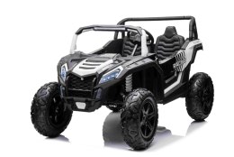 Buggy ATV Strong Racing dla 2 dzieci + Silnik bezszczotkowy + Pompowane koła + Audio LED BIAŁY