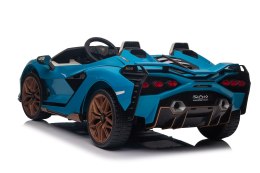 Auto na akumulator dwuosobowe Lamborghini SIAN Niebieski 4x100W 24V