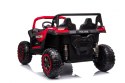 Buggy ATV Strong Racing dla 2 dzieci Czerwony + Silnik bezszczotkowy + Pompowane koła + Audio LED Czerwony