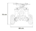 Pojazd Quad Spalinowy RENEGADE HighPer 110CC Czerwony do 50km/h