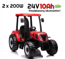 Traktor na akumulator NEW H T7 A011 24V 2x200W + KABINA + PILOT