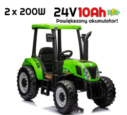 Traktor na akumulator NEW HOLLAND T7 24V 2x200W Zielony