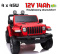 Auto na akumulator Jeep WRANGLER Rubicon 4x4 Czerwony