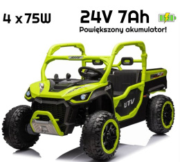 Auto na akumulator Farmer Truck UTV Racing 24V 4x75W + KIPER Zielony