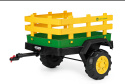 Traktorek John Deere Dual Force dwuosobowy PEG PEREGO + Przyczepka