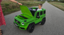 Auto na akumulator Mercedes Benz G63 AMG GIGANT XXL + PANEL MP4 4x200W 24V Zielony LAKIER MAT