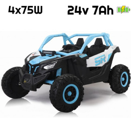 Auto na akumulator Buggy SR SUPER 66 24V 4x4 Niebieski