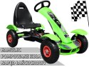 Duży Gokart Pompowane Koła Zielony