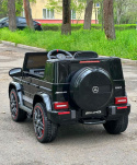 MERCEDES G63 AMG, MIĘKKIE KOŁA EVA MIĘKKIE SIEDZENIE FULL OPCJA 2x45W