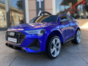 Auto na akumulator Audi E-Tron Sportback Niebieski lakierowany 4x4 12V 9Ah - POWIĘKSZONY AKUMULATOR