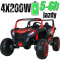 Autko na akumulator MEGA Buggy ATV Racing 4x4 Czerwony 24V 22Ah