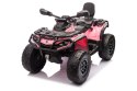 Quad Can Am Outlander 4x4 na akumulator 12V 14Ah + PILOT Różowy