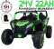 Autko na akumulator MEGA Buggy ATV Racing 4x4 Zielony 24V 22Ah