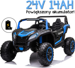 Autko na akumulator MEGA Buggy ATV Racing 4x4 NIEBIESKI 24V 14Ah