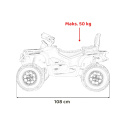 Duży Quad na akumulator Can Am Outlander 4x200W 24V ATV Czerwony