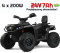 Duży Quad na akumulator Can Am Outlander 4x200W 24V ATV Czarny