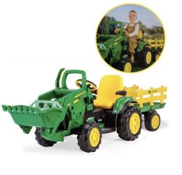 ZESTAW John DEERE koparka + przyczepka