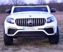 MERCEDES GLC 63S LICENCJA, 4X4, 2x12V, MIĘKKIE KOŁA EVA, MIĘKKIE SIEDZENIE, WALIZKA, FULL OPCJA/XMX608