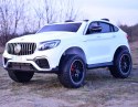 MERCEDES GLC 63S LICENCJA, 4X4, 2x12V, MIĘKKIE KOŁA EVA, MIĘKKIE SIEDZENIE, WALIZKA, FULL OPCJA/XMX608