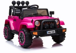 Auto na Akumulator Jeep BRD-7588 4x4 Różowy