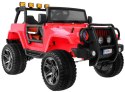 Auto na akumulator Monster Jeep 4x4 Czerwony